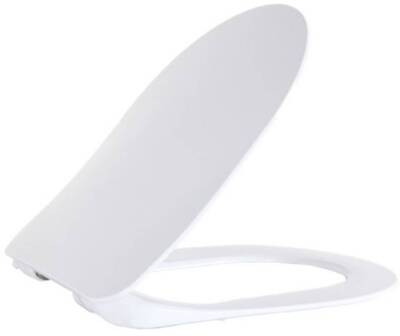 Creavit Flat toiletbril softclose met inox scharnieren wit