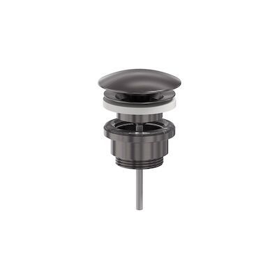 Designplug MAY Always Open Geborsteld Carbon Black PVD