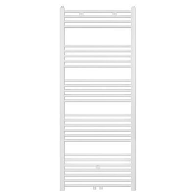 Designradiator BWS Nile Gobi 160x60cm Geborsteld Mat Wit Midden/zij-aansluiting