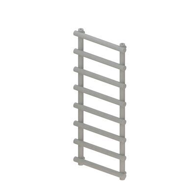 Designradiator BWS Tubi Handdoekrek 115×60 cm Zij-Onderaansluiting Mat Grijs