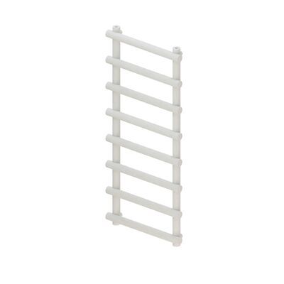 Designradiator BWS Tubi Handdoekrek 115×60 cm Zij-Onderaansluiting Mat Wit