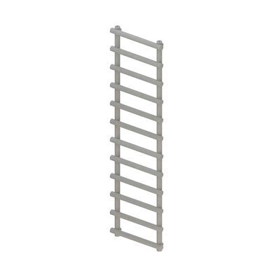Designradiator BWS Tubi Handdoekrek 175×50 cm Zij-Onderaansluiting Mat Grijs