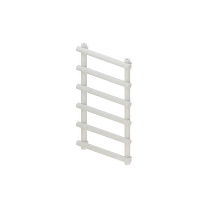 Designradiator BWS Tubi Handdoekrek 85×60 cm Zij-Onderaansluiting Mat Wit