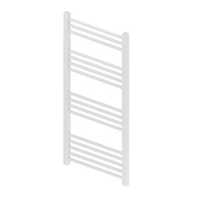 Designradiator BWS Vertico Multirail 100×50 cm Wit Zij-Onderaansluiting