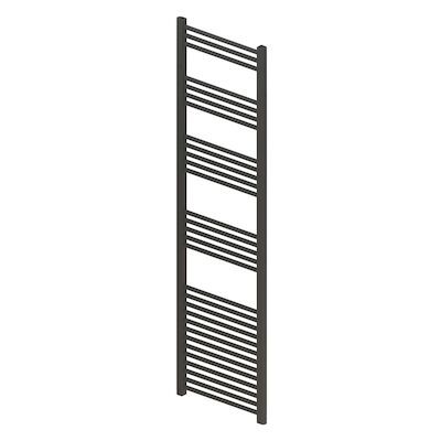 Designradiator BWS Vertico Multirail 180×50 cm Antraciet Zij-Onderaansluiting