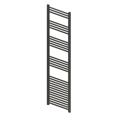 Designradiator BWS Vertico Multirail 180×60 cm Antraciet Zij-Onderaansluiting