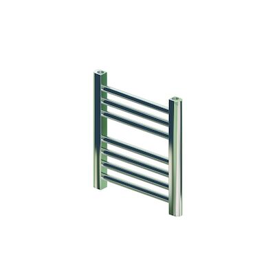 Designradiator BWS Vertico Multirail 36×40 cm Chroom Zij-Onderaansluiting