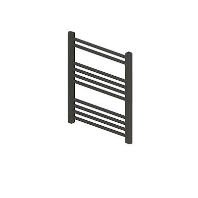 Designradiator BWS Vertico Multirail 60×40 cm Antraciet Zij-Onderaansluiting