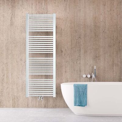 Designradiator Instamat Rim 114×60 cm 6 Aansl. 1/2″ Incl. Wandconsoles Wit