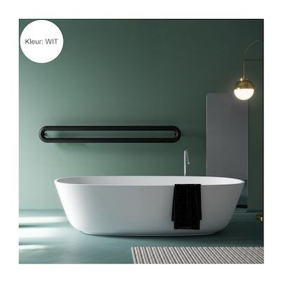 Designradiator Instamat Tubone-H 21x170x14cm Incl. Aansluitset Wit