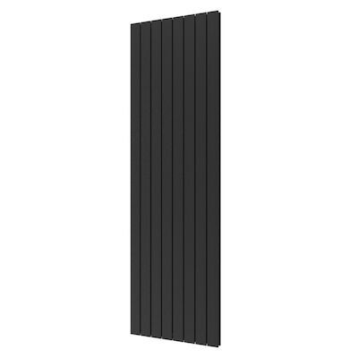 Designradiator Plieger Cavallino Retto Dubbel 1716 Watt Middenaansluiting 200×60,2 cm Black Graphite
