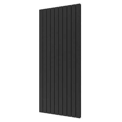 Designradiator Plieger Cavallino Retto Dubbel 1936 Watt Middenaansluiting 180×75,4 cm Black Graphite