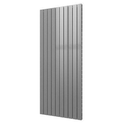 Designradiator Plieger Cavallino Retto Dubbel 1936 Watt Middenaansluiting 180×75,4 cm Zilver Metallic