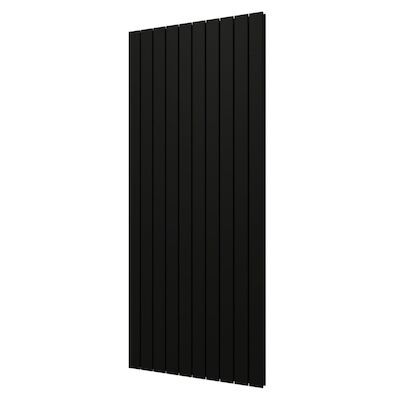 Designradiator Plieger Cavallino Retto Dubbel 1936 Watt Middenaansluiting 180×75,4 cm Zwart