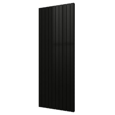 Designradiator Plieger Cavallino Retto Dubbel 2146 Watt Middenaansluiting 200×75,4 cm Antraciet Metallic