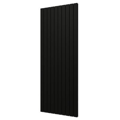 Designradiator Plieger Cavallino Retto Dubbel 2146 Watt Middenaansluiting 200×75,4 cm Mat Zwart