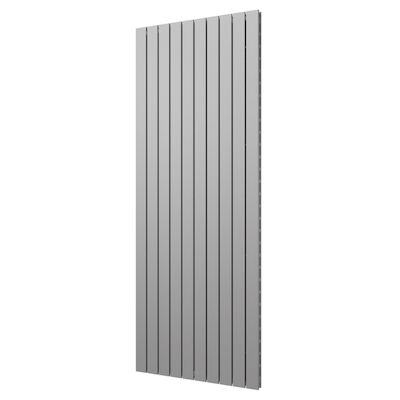 Designradiator Plieger Cavallino Retto Dubbel 2146 Watt Middenaansluiting 200×75,4 cm Pearl Grey