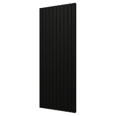 Designradiator Plieger Cavallino Retto Dubbel 2146 Watt Middenaansluiting 200×75,4 cm Zwart