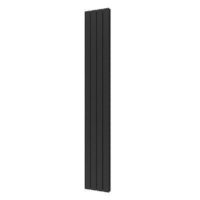 Designradiator Plieger Cavallino Retto Dubbel 905 Watt Middenaansluiting 200×29,8 cm Black Graphite