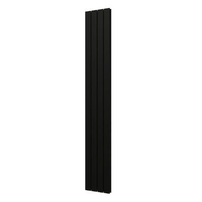 Designradiator Plieger Cavallino Retto Dubbel 905 Watt Middenaansluiting 200×29,8 cm Mat Zwart