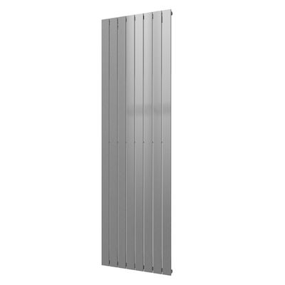 Designradiator Plieger Cavallino Retto Enkel 1332 Watt Middenaansluiting 200×60,2 cm Zilver Metallic