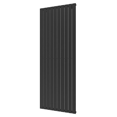 Designradiator Plieger Cavallino Retto Enkel 1666 Watt Middenaansluiting 200×75,4 cm Black Graphite