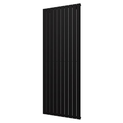 Designradiator Plieger Cavallino Retto Enkel 1666 Watt Middenaansluiting 200×75,4 cm Mat Zwart