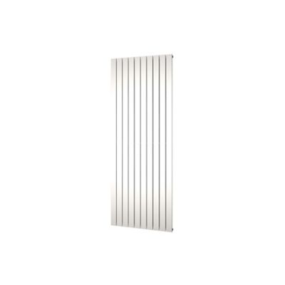 Designradiator Plieger Cavallino Retto Enkel 1666 Watt Middenaansluiting 200×75,4 cm Zilver Metallic