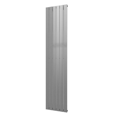 Designradiator Plieger Cavallino Retto Enkel 999 Watt Middenaansluiting 200×45 cm Zilver Metallic