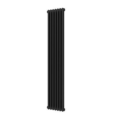 Designradiator Plieger Florence 903 Watt Zijaansluiting 180×32,2 cm Donkergrijs Structuur