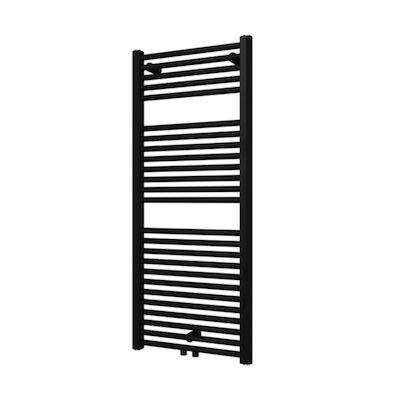 Designradiator Plieger Palmyra 580 Watt Midden- of Zijaansluiting 117,5×50 cm Antraciet Metallic