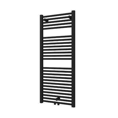 Designradiator Plieger Palmyra 580 Watt Midden- of Zijaansluiting 117,5×50 cm Donkergrijs Structuur