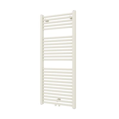 Designradiator Plieger Palmyra 580 Watt Midden- of Zijaansluiting 117,5×50 cm Wit Structuur