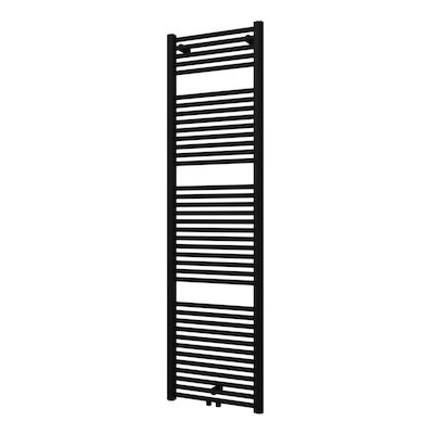 Designradiator Plieger Palmyra 868 Watt Midden- of Zijaansluiting 177,5×50 cm Mat Zwart