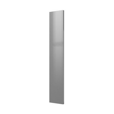 Designradiator Plieger Perugia 535 Watt Middenaansluiting 180,6×30,4 cm Zilver Metallic