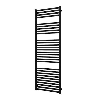 Designradiator Plieger Roma 964 Watt Zijaansluiting 175,5×60 cm Mat Zwart