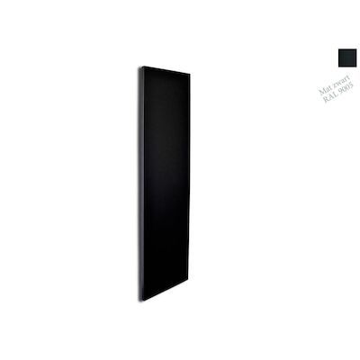 Designradiator Sanicare Denso 180×40 Mat Zwart Inclusief Ophanging 948 Watt (onderzijde aansluiting)