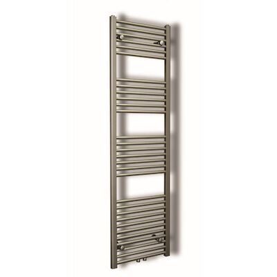 Designradiator Sanicare Inox-Look Inclusief Ophanging Midden Aansluiting Recht 160×45 cm