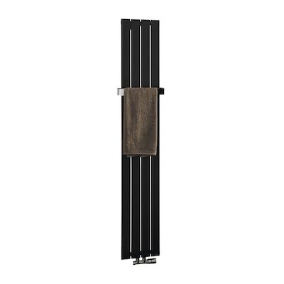 Designradiator Sapho Colonna Recht Middenaansluiting 29.8×180 cm 614W Antraciet