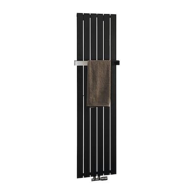 Designradiator Sapho Colonna Recht Middenaansluiting 45×180 cm 910W Antraciet