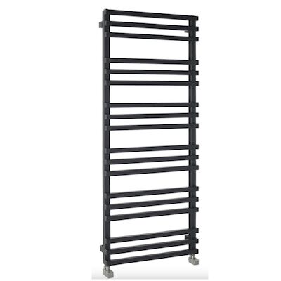 Designradiator Sapho Fantina Recht 50×121,5cm 495W Mat Zwart