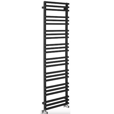 Designradiator Sapho Fantina Recht 50×164,7cm 495W Mat Zwart
