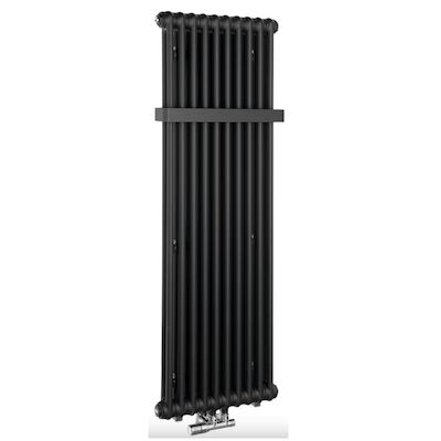 Designradiator Sapho Fede 150×49 cm Mat Zwart