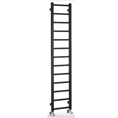 Designradiator Sapho Metro Light 30×150 cm Mat Zwart