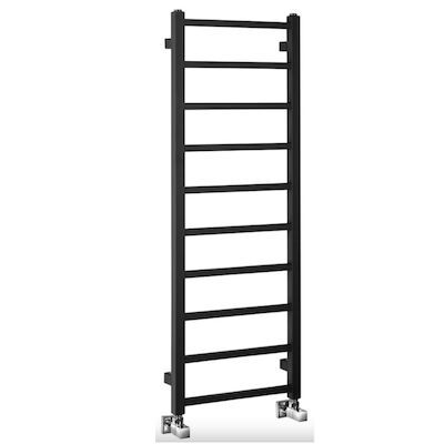 Designradiator Sapho Metro Light 40 x 114 cm Mat Zwart