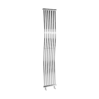 Designradiator Sapho Onda Gebogen 30x170cm 400W Chroom