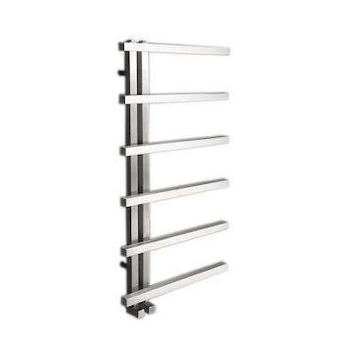 Designradiator Sapho Sierra Recht 50×100 cm 213W Geborsteld RVS