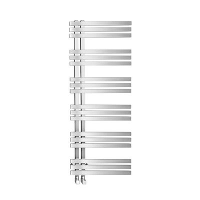 Designradiator Sapho Vista Recht 50×119 cm 307W Geborsteld RVS