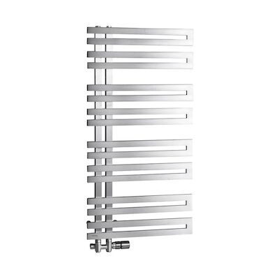 Designradiator Sapho Volga Recht 50×97.6 cm 265W Geborsteld RVS