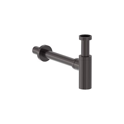 Designsifon MAY Geborsteld Carbon Black PVD